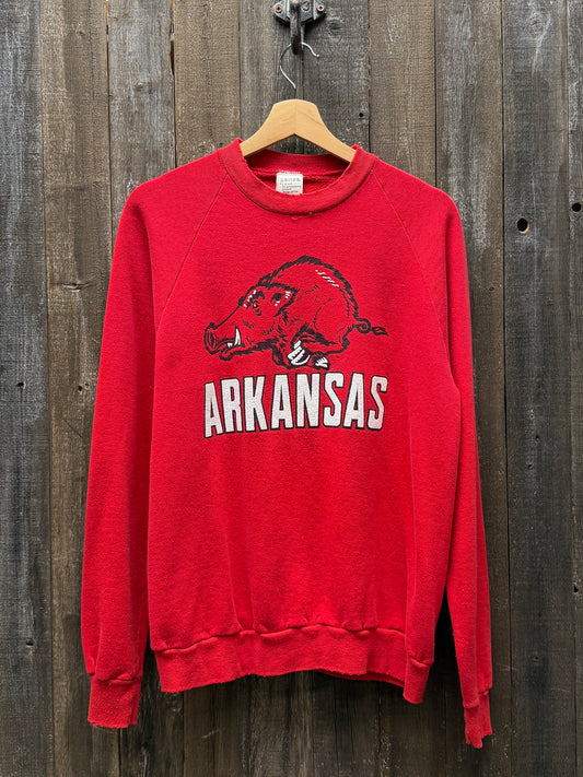 Vintage Arkansas Sweatshirt -S-Customize Your Embroidery Wording