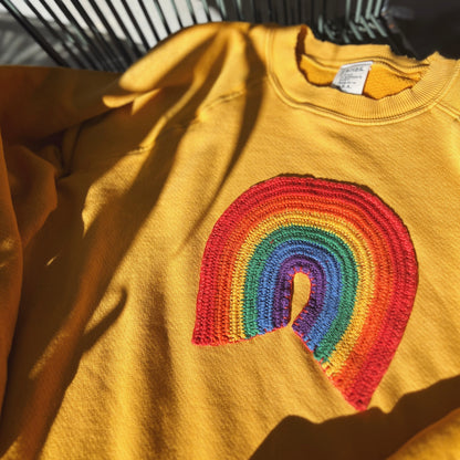 Crochet Rainbow Sweatshirts (16Colors)