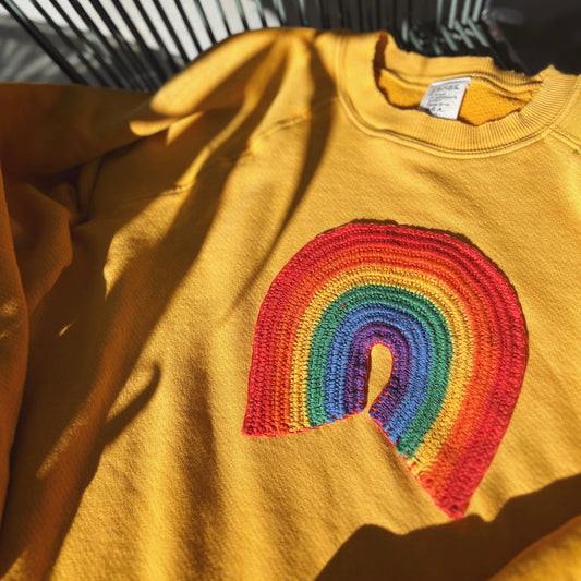 Crochet Rainbow Sweatshirts (16Colors)