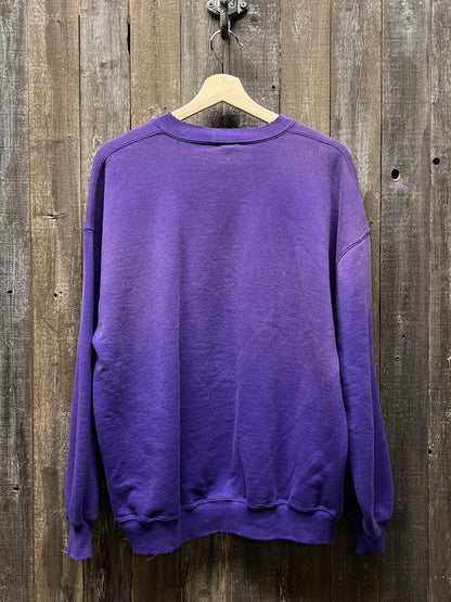 Vintage Minnesota Vikings Sweatshirt -L-Customize Your Embroidery Wording