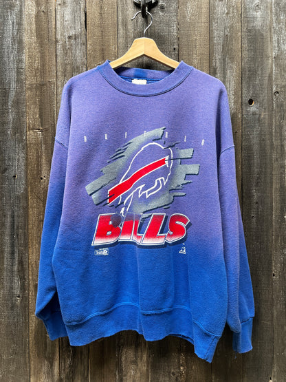 Vintage  Buffalo Bills Sweatshirt -XL-Customize Your Embroidery Wording