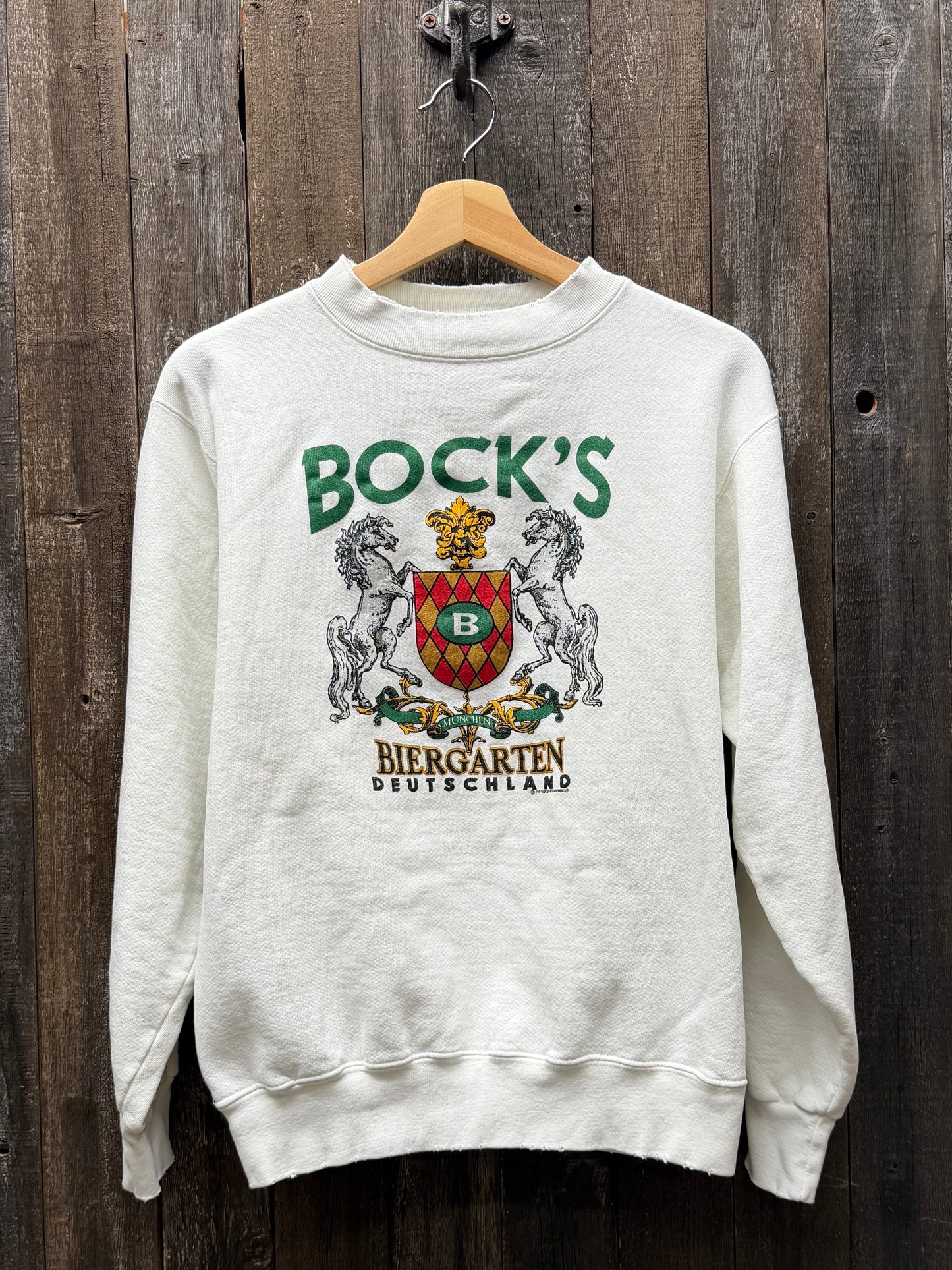 Vintage 1990’ Bock’s Sweatshirt -XS/S-Customize Your Embroidery Wording
