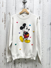 ALL MY HEART Vintage Mickey Sweatshirt-M- Customize Your Embroidery Wording