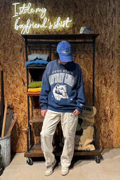 Vintage Penn State Sweatshirt -L-Customize Your Embroidery Wording