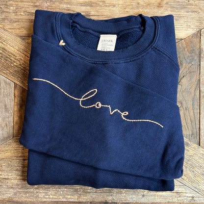 Love on sleeve Sweatshirts (12Colors)