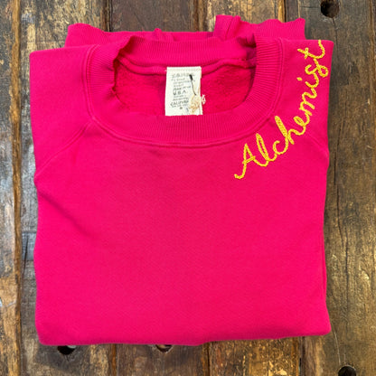 CUT & SEW COLOR WARM COLOR SWEATS WITH CUSTOM HAND EMBROIDERY (11 Colors)