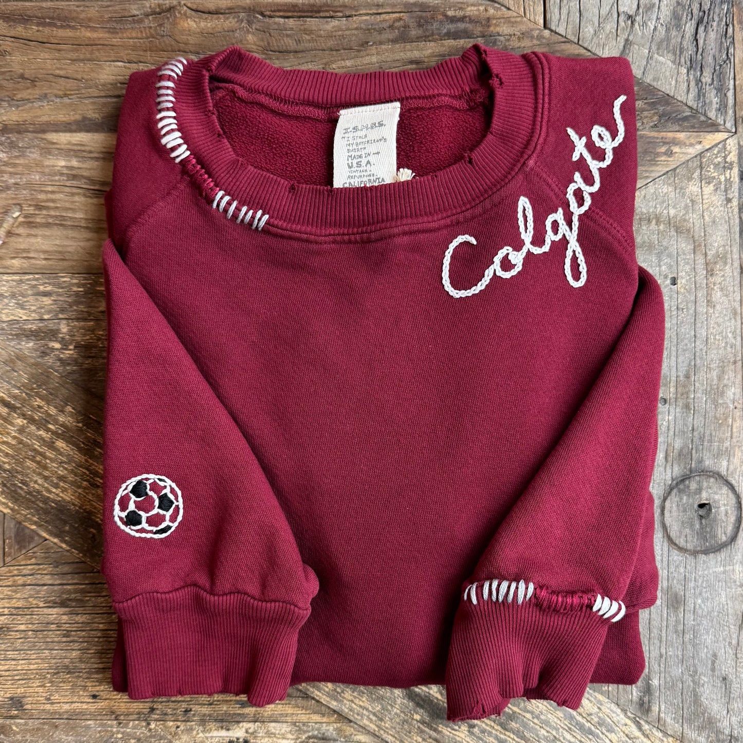 SPORTS TEAM PERSONALIZED HAND EMBROIDERY (21Colors)