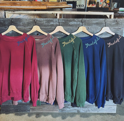 DANTES VIEW SWEATS WITH CUSTOM HAND EMBROIDERY(5 Colors)
