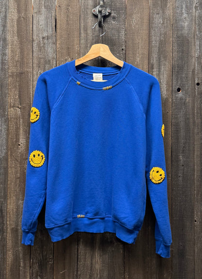 Crochet Smiley  Sweatshirts (17Colors)