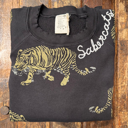 Animal Print Allover Graphic Sweatshirt -Customize Your Embroidery Wording (2 Colors)