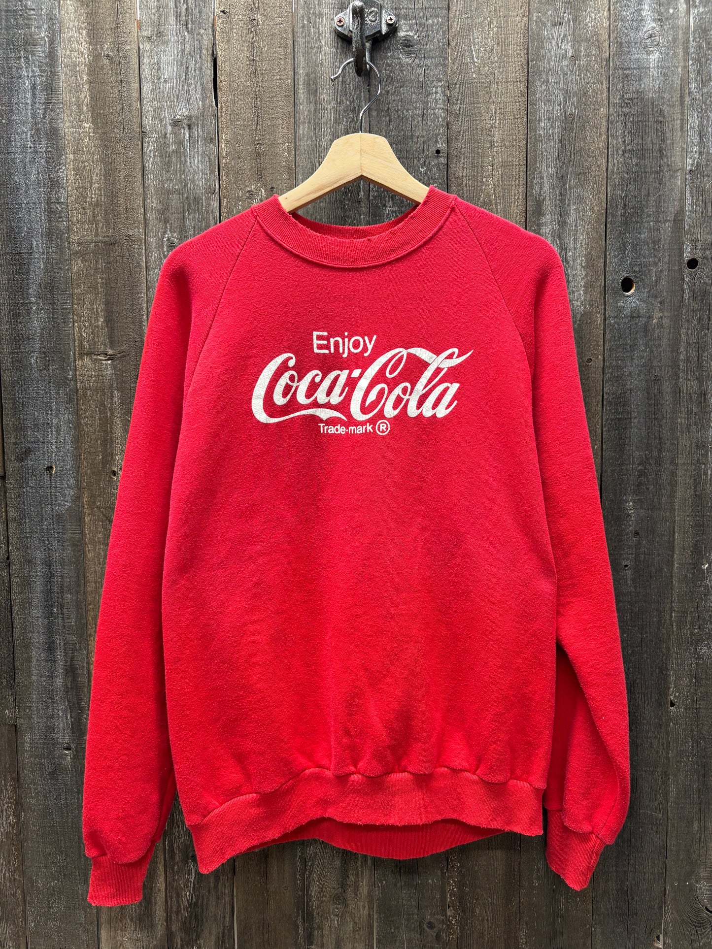 Vintage Coca Cola Sweatshirt -M/L-Customize Your Embroidery Wording