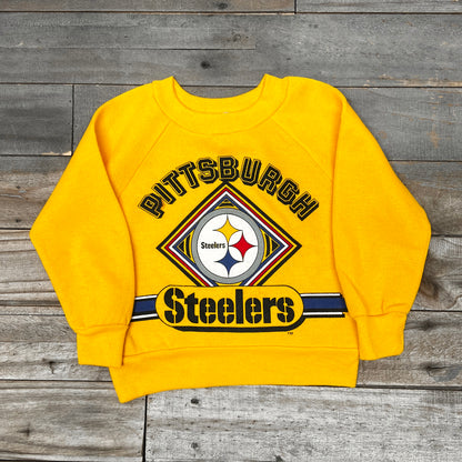 Vintage Pittsburgh Steelers  Kids Sweatshirt -2/3T-Customize Your Embroidery Wording