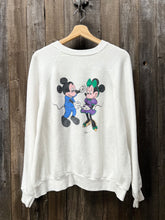 Vintage Mickey & Minnie Sweatshirt-L- Customize Your Embroidery Wording