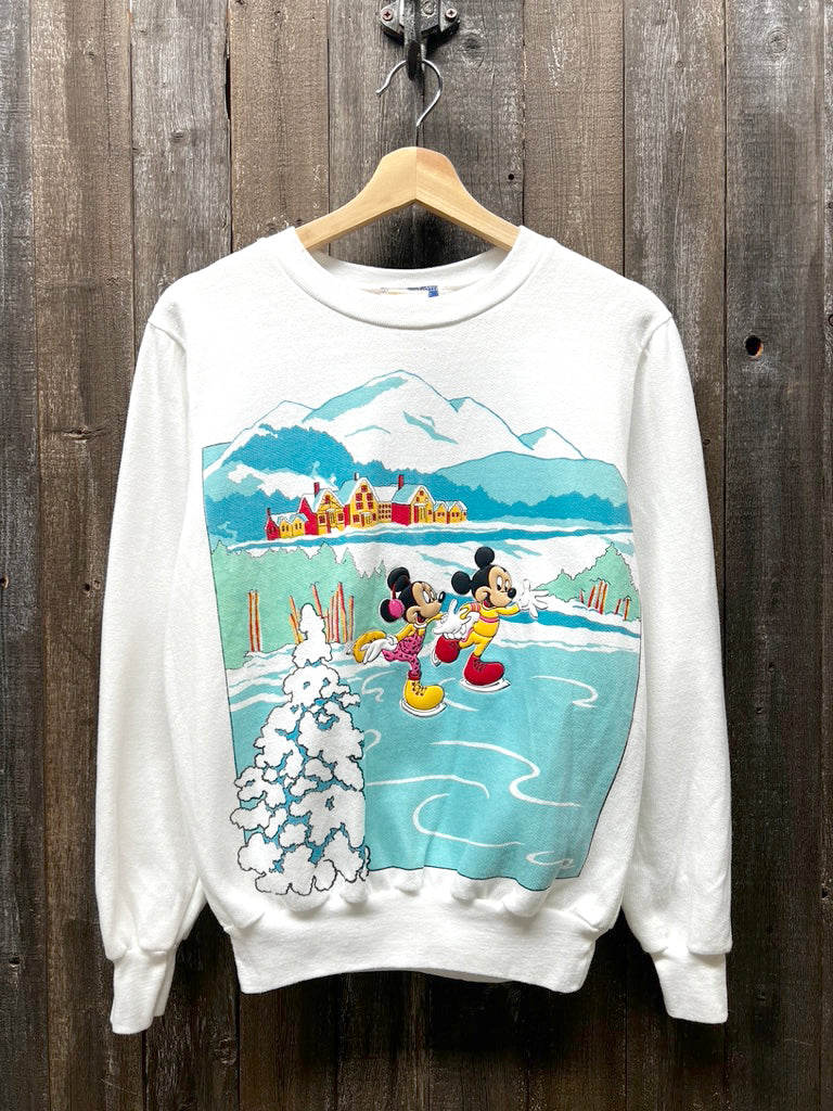 Vintage Mickey & Minnie Sweatshirt-S- Customize Your Embroidery Wording