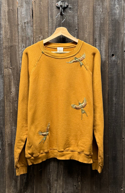 Fly Away Bird Hand Embroidered Sweatshirt (14 Colors)