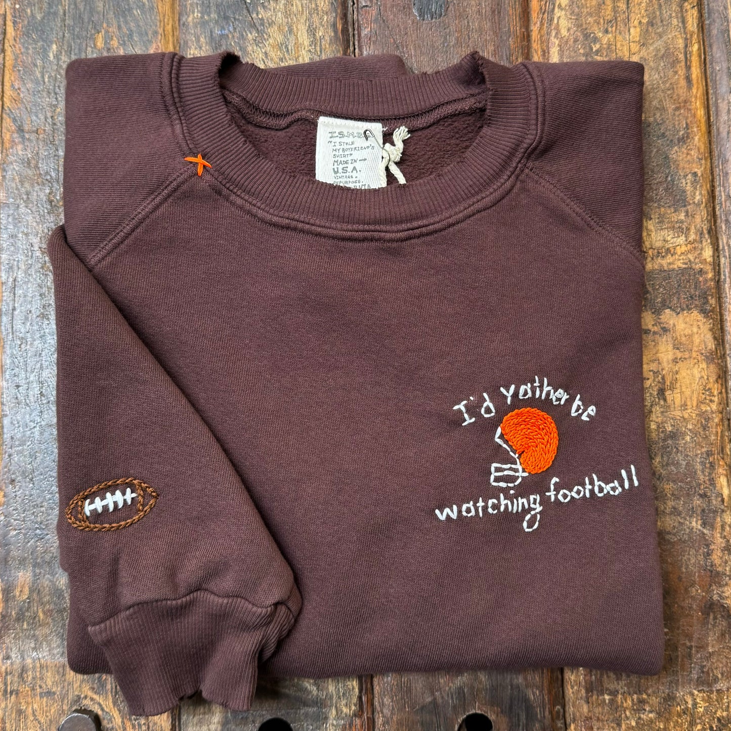 I'd rather be watching football Sweatshirt (16 Colors)