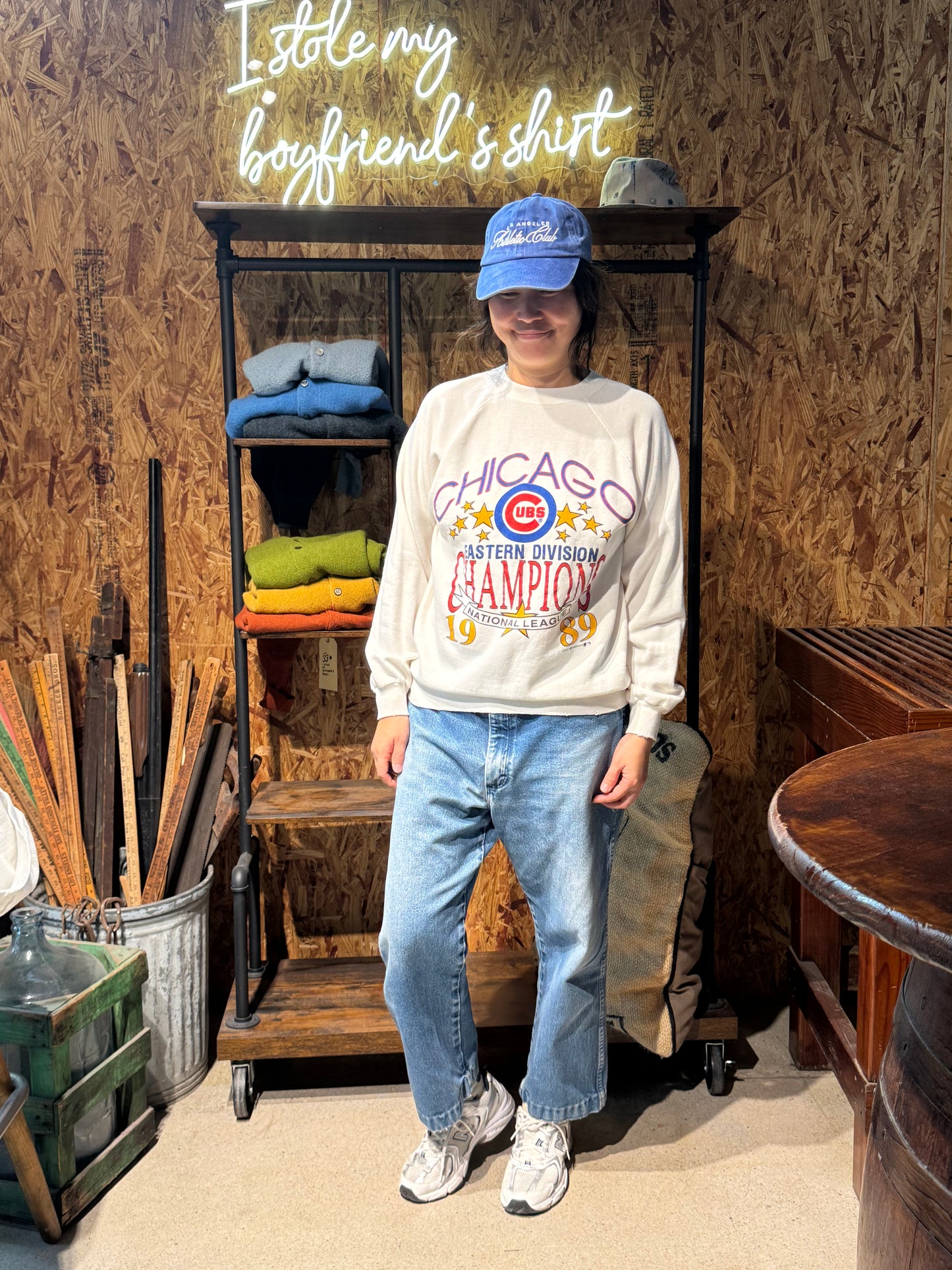 Vintage Chicago Cubs Sweatshirt -M-Customize Your Embroidery Wording