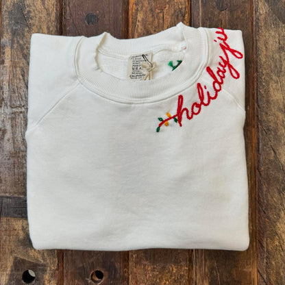 Merry Christmas Light Custom Wording Sweatshirt(9Colors)