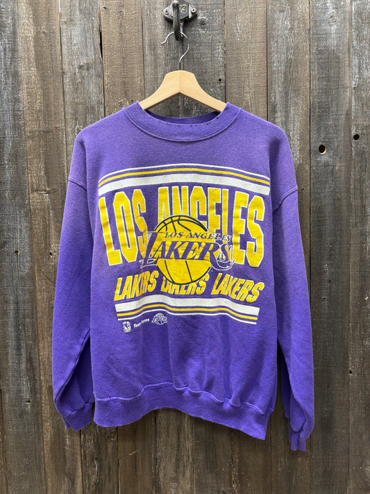 Vintage Lakers Sweatshirt -M-Customize Your Embroidery Wording