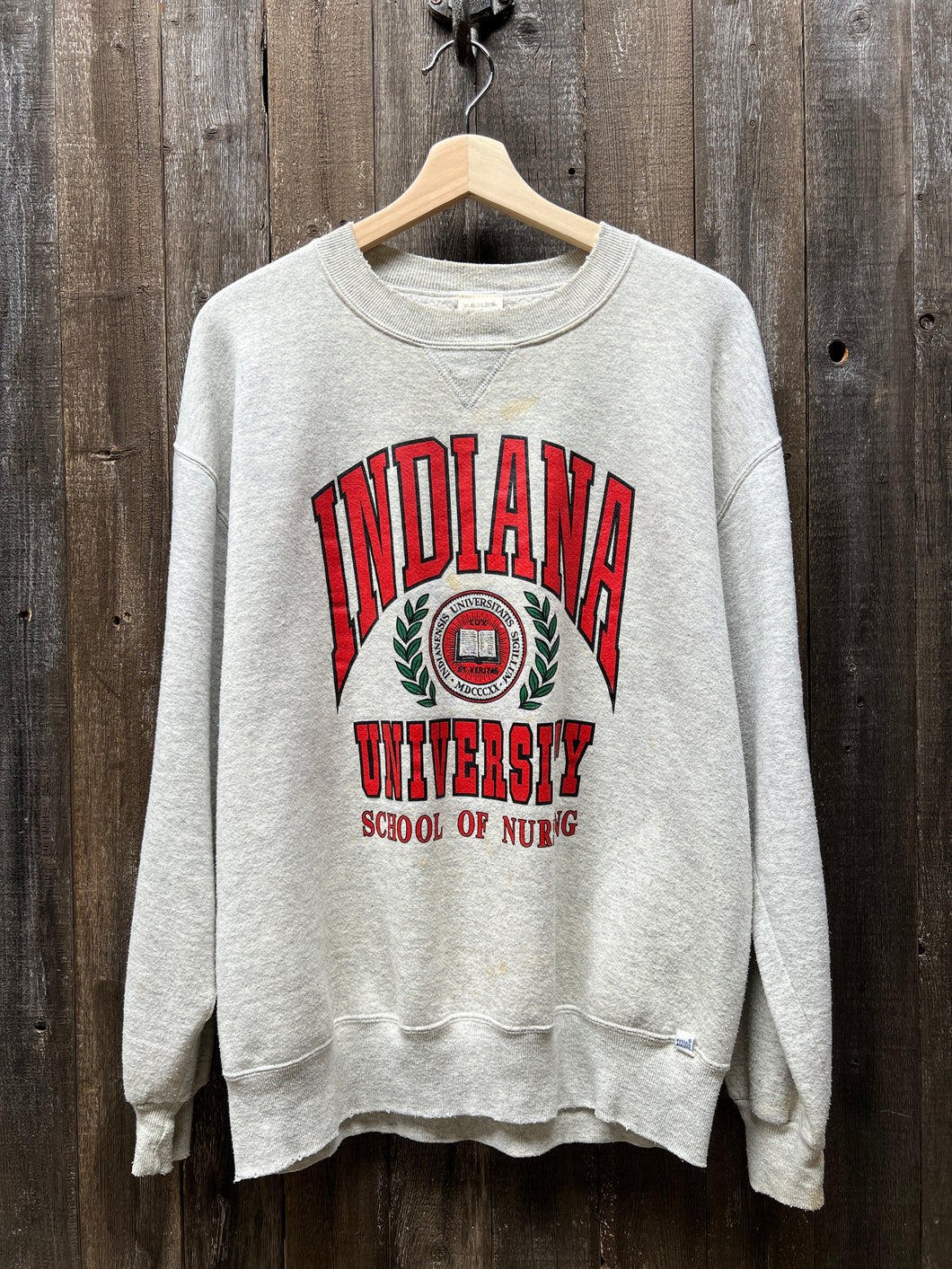 Indiana University Sweatshirt - L-Customize Your Embroidery Wording