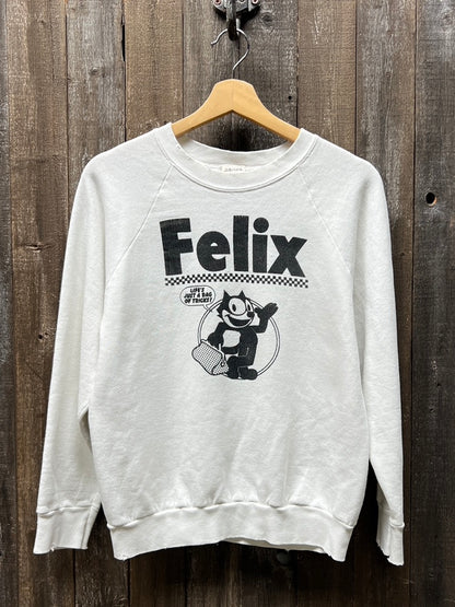Vintage Felix Sweatshirt -S-Customize Your Embroidery Wording