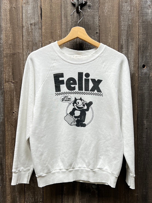 Vintage Felix Sweatshirt -S-Customize Your Embroidery Wording