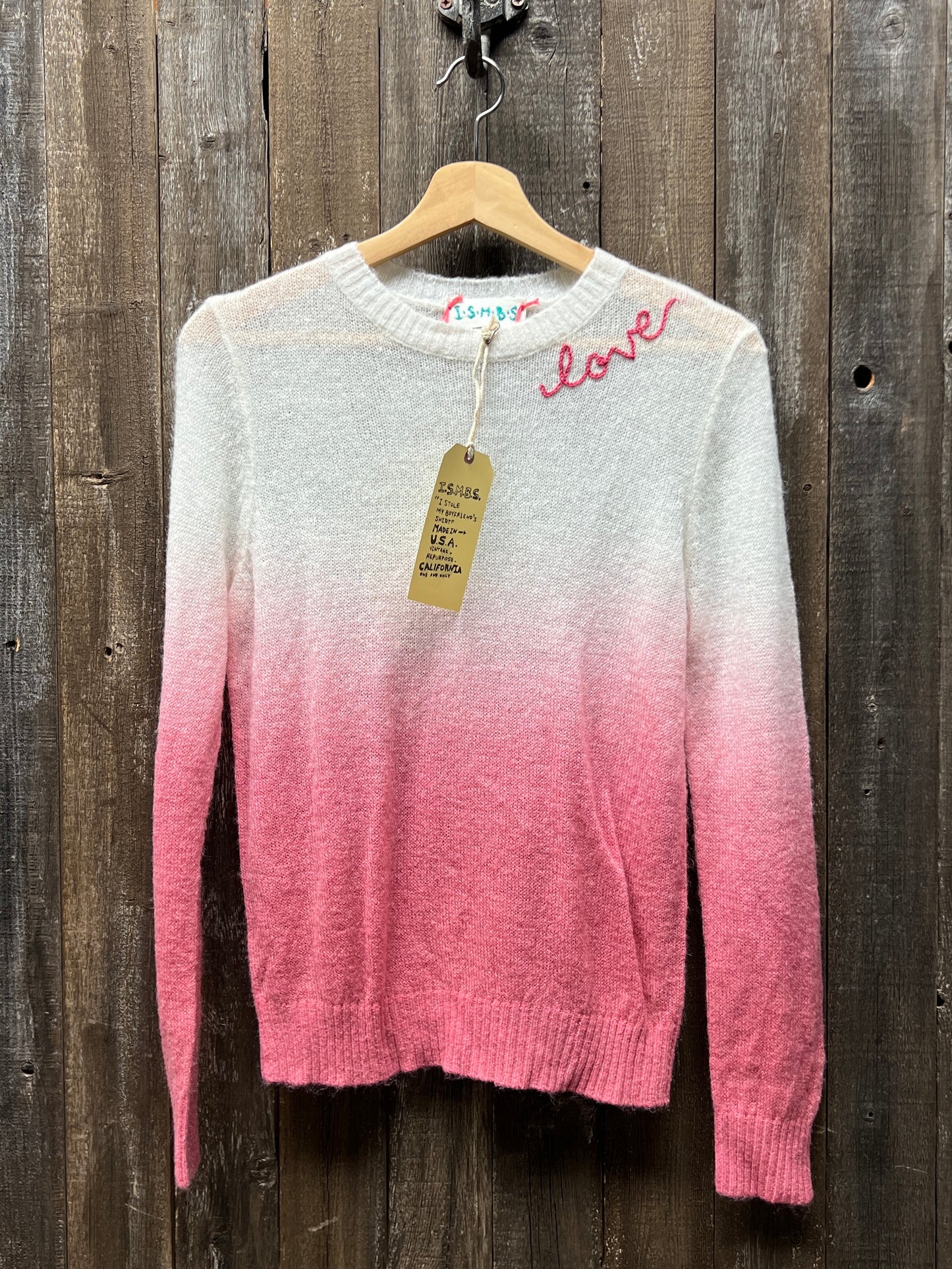love DIP DYED SWEATER -S