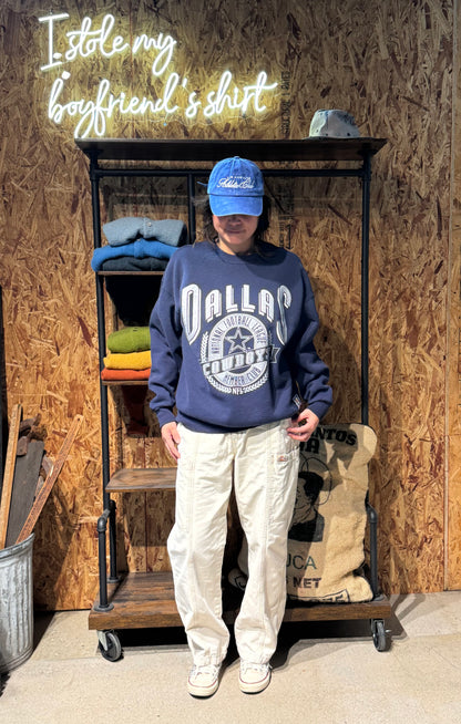 Vintage Dallas Cowboys Sweatshirt -XL-Customize Your Embroidery Wording