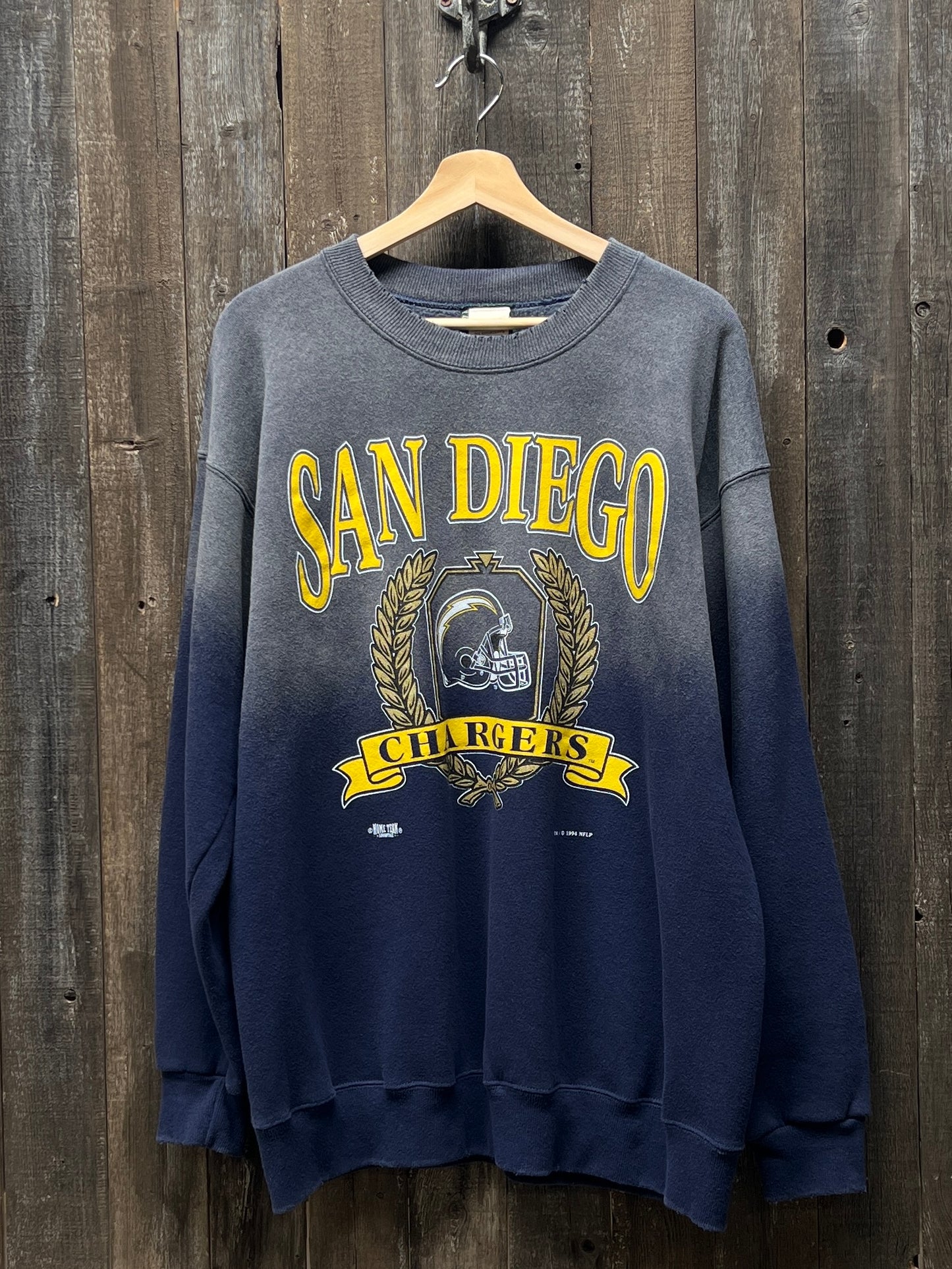 San Diego Chargers Sweatshirt -XL-Customize Your Embroidery Wording