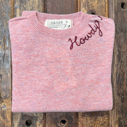 100% Cashmere Sweater - Customize Your Embroidery Wording(12 Colors)