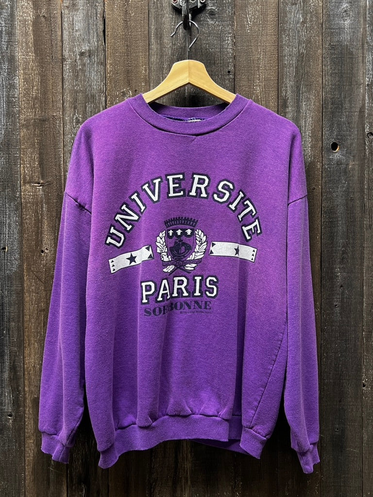 Universite Paris Sorbone Sweatshirt -L-Customize Your Embroidery Wording