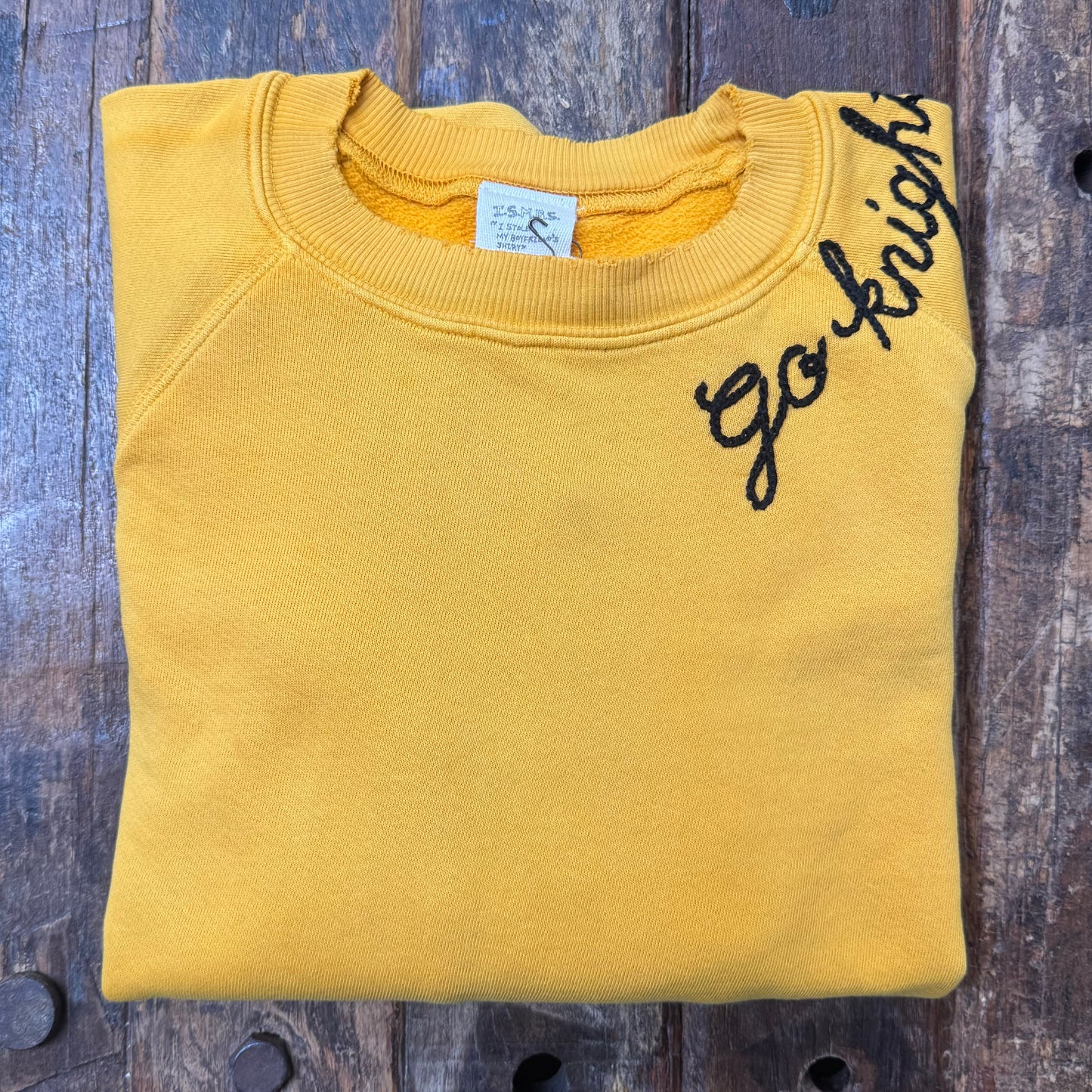 CUT & SEW COLOR WARM COLOR SWEATS WITH CUSTOM HAND EMBROIDERY (11 Colors)