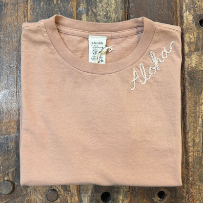 BLUSH PALETTE S/S TEE PACK WITH CUSTOM HAND EMBROIDERY (4 Colors)