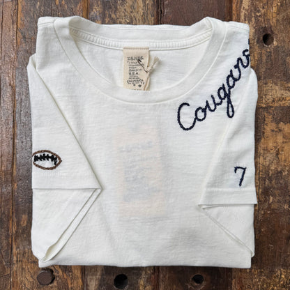 S/S TEE SPORTS LOGO WITH PERSONALIZED HAND EMBROIDERY