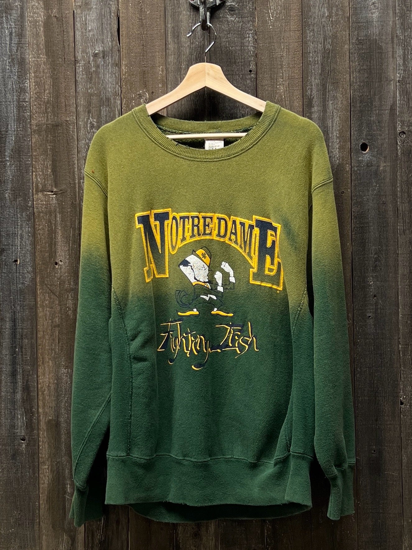 Notre Dame Sweatshirt - M/L-Customize Your Embroidery Wording