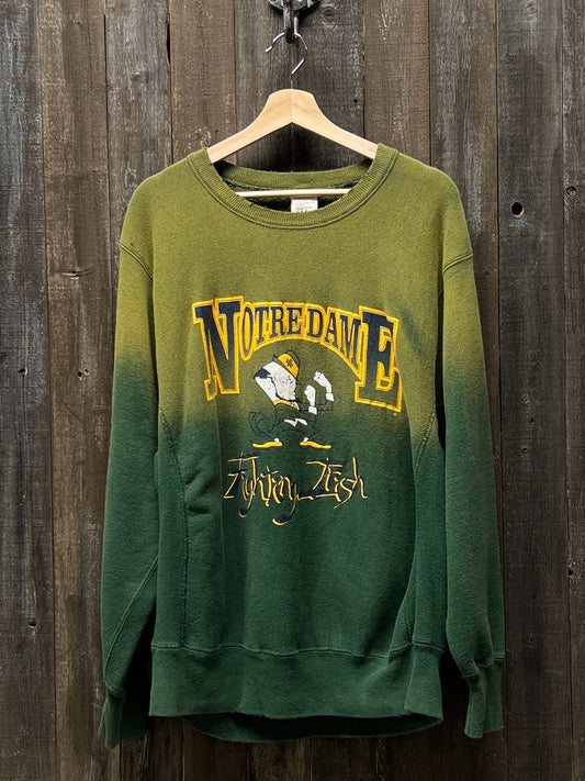 Notre Dame Sweatshirt - M/L-Customize Your Embroidery Wording