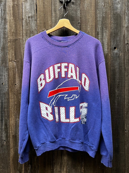 Buffalo Bills Sweatshirt -M/L-Customize Your Embroidery Wording