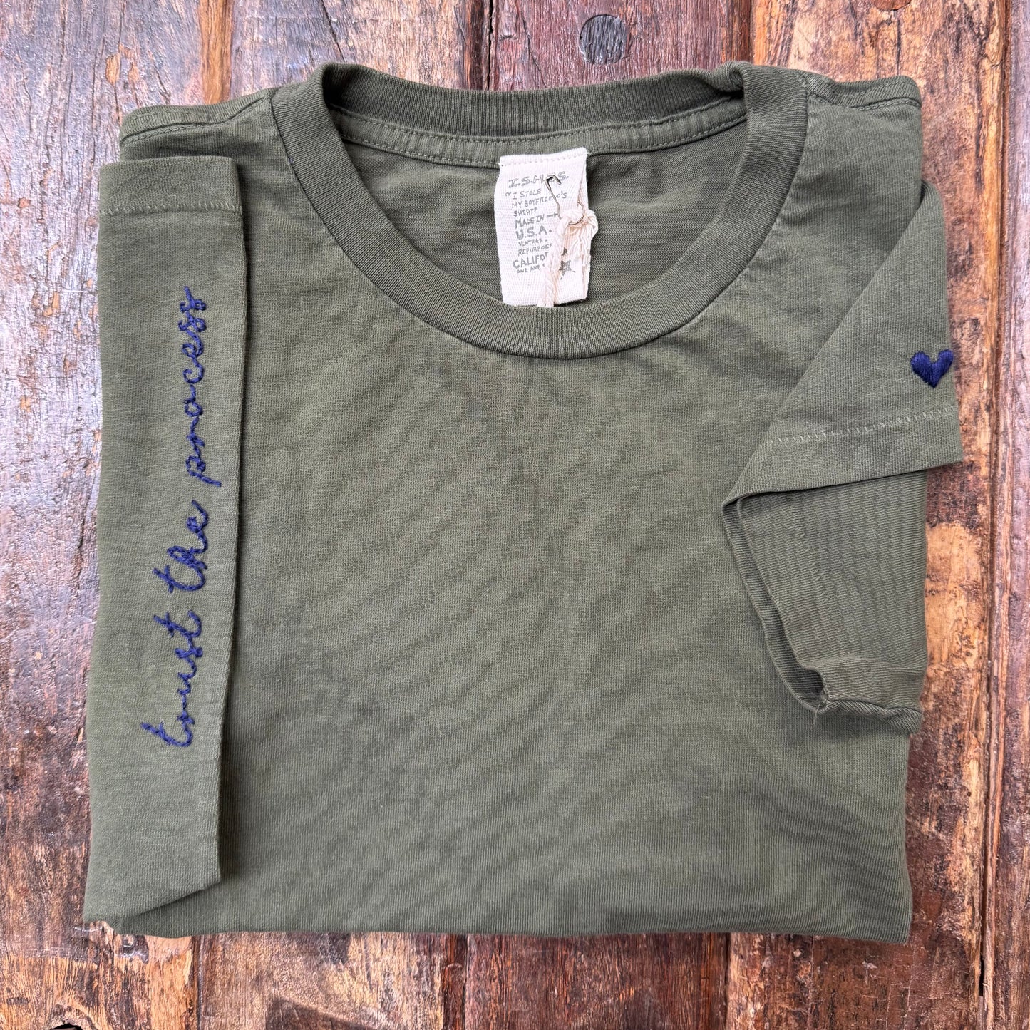 Greatest of all ❤️ TEE WITH PERSONALIZED HAND EMBROIDERY