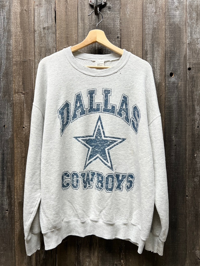 Vintage Dallas Cowboys Sweatshirt -XL-Customize Your Embroidery Wording