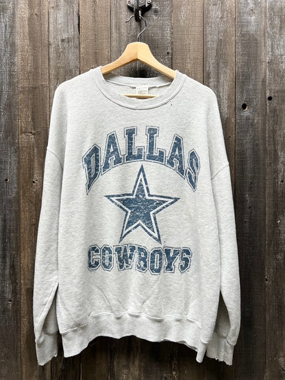 Vintage Dallas Cowboys Sweatshirt -XL-Customize Your Embroidery Wording