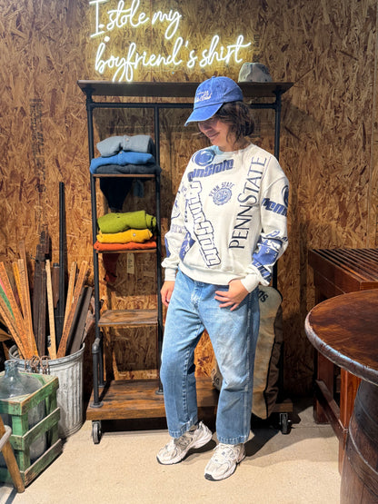 Vintage Penn State Sweatshirt -S/M-Customize Your Embroidery Wording