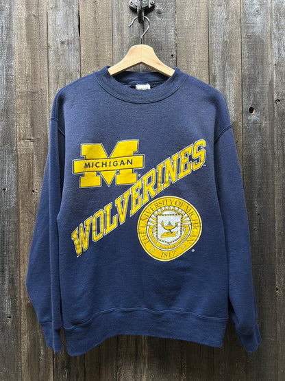 Michigan Wolverines Sweatshirt -M-Customize Your Embroidery Wording