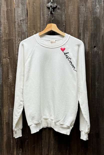 ❤️balloon w/ Personalized Hand Embroidery Sweatshirt (11 Colors)