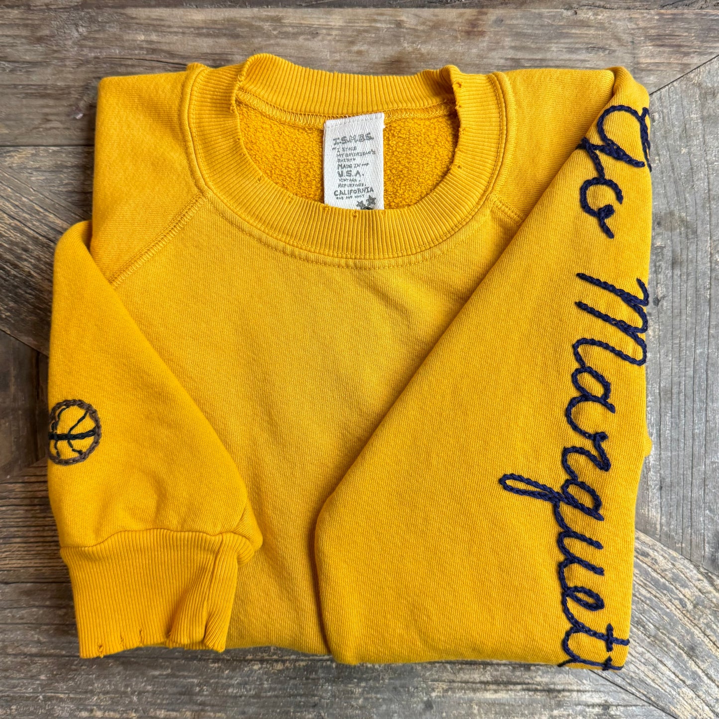 SPORTS TEAM HAND CUSTOM EMBROIDERY ON SLEEVE(20Colors)