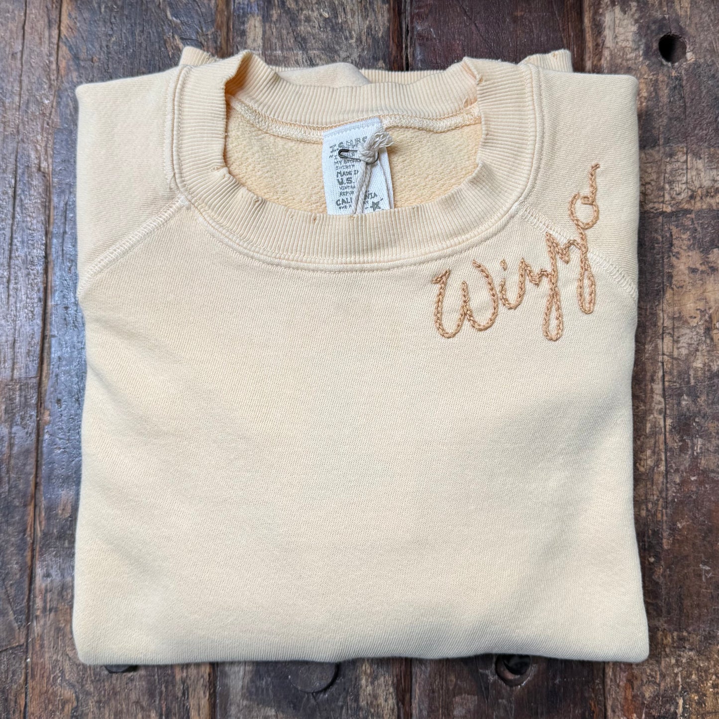 FAIRY CORE SWEATS WITH CUSTOM WORDING HAND EMBROIDERY(4 Colors)