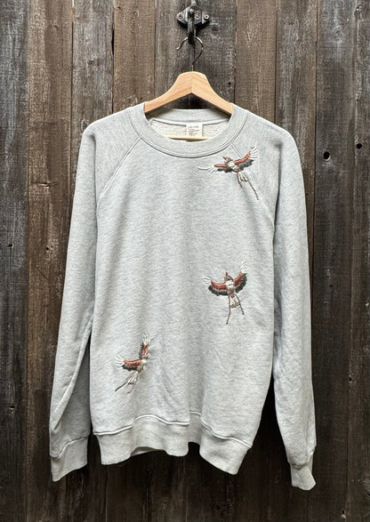 Fly Away Bird Hand Embroidered Sweatshirt (14 Colors)