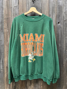 Vintage miami hurricanes on sale sweatshirt