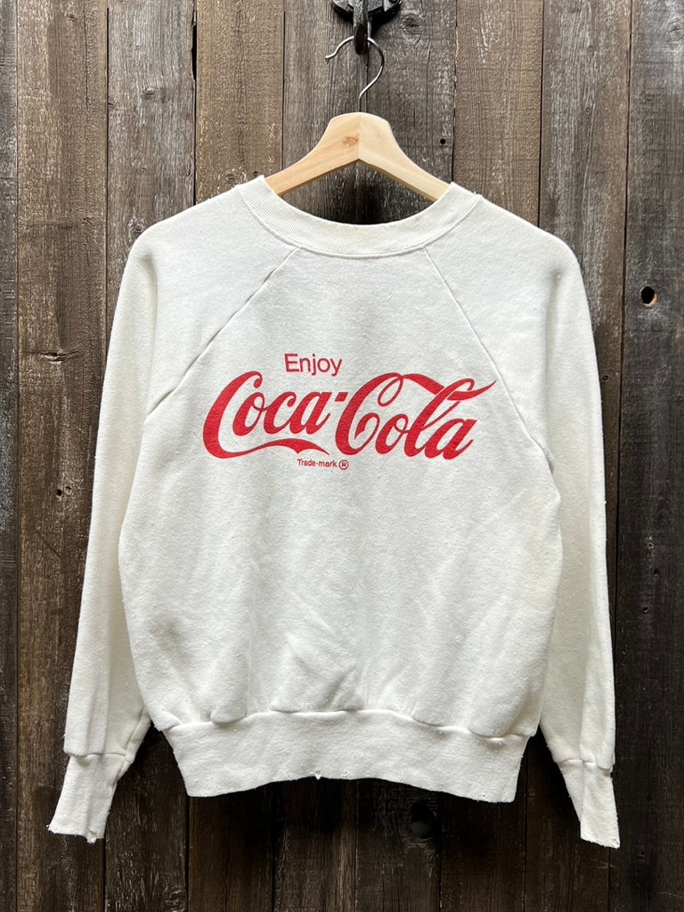 Vintage Coca Cola Sweatshirt -S-Customize Your Embroidery Wording