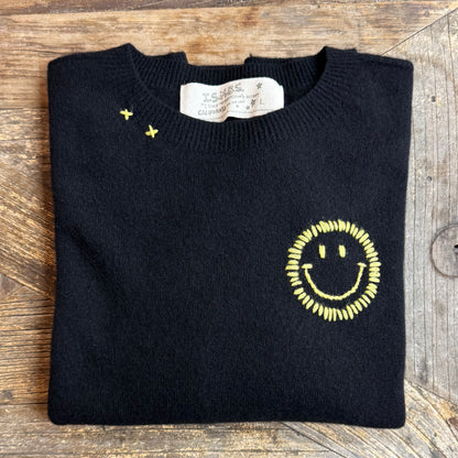 100% Cashmere Sweater - Customize Your Embroidery Wording(12 Colors)