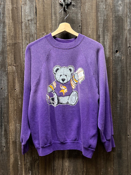Vikings Sweatshirt -L-Customize Your Embroidery Wording